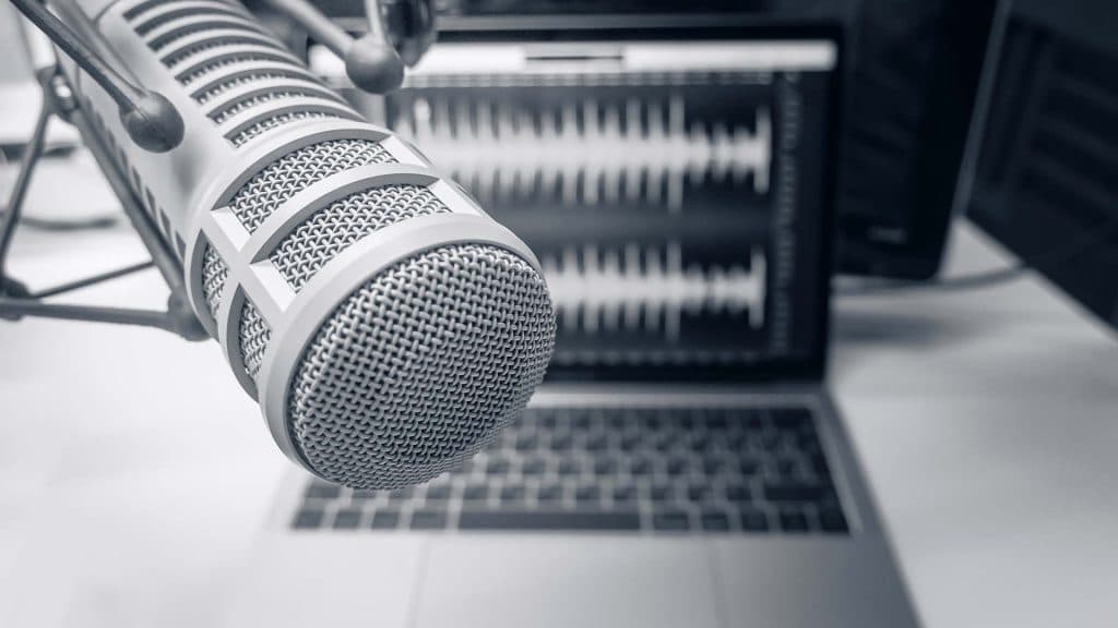 Podcast production studio